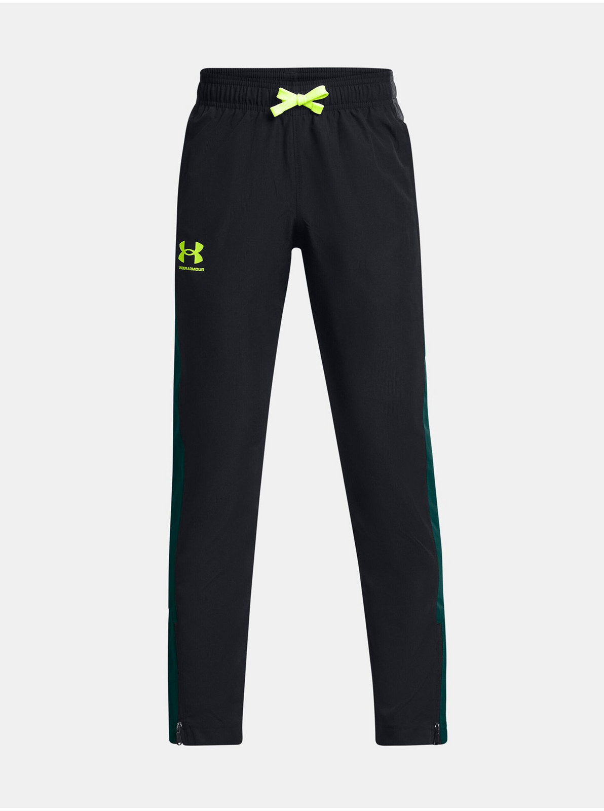 Čierne chlapčenské tepláky Under Armour UA Sportstyle Woven Pants-BLK