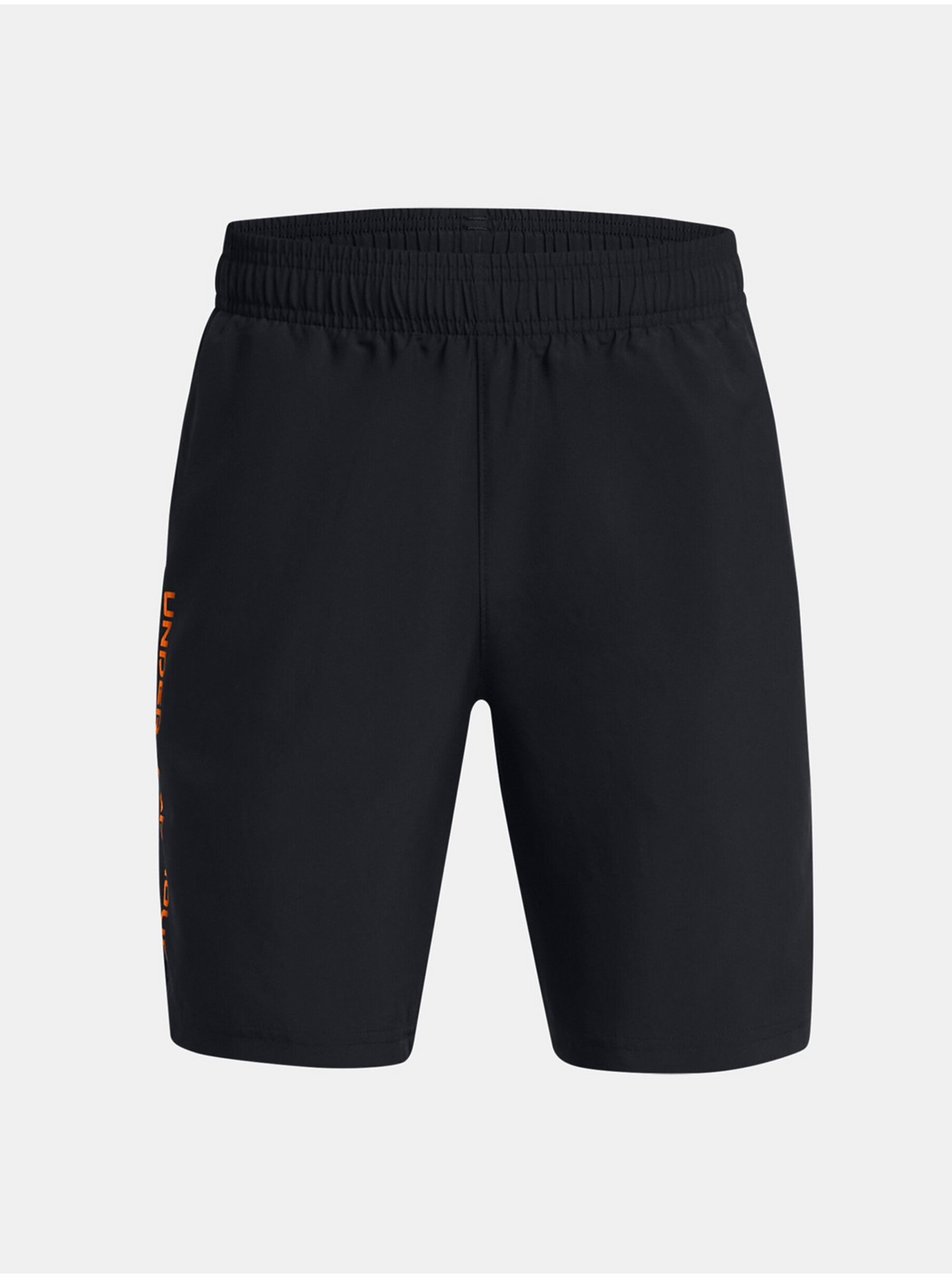 Čierne chlapčenské športové kraťasy Under Armour UA Woven Wdmk Shorts-BLK