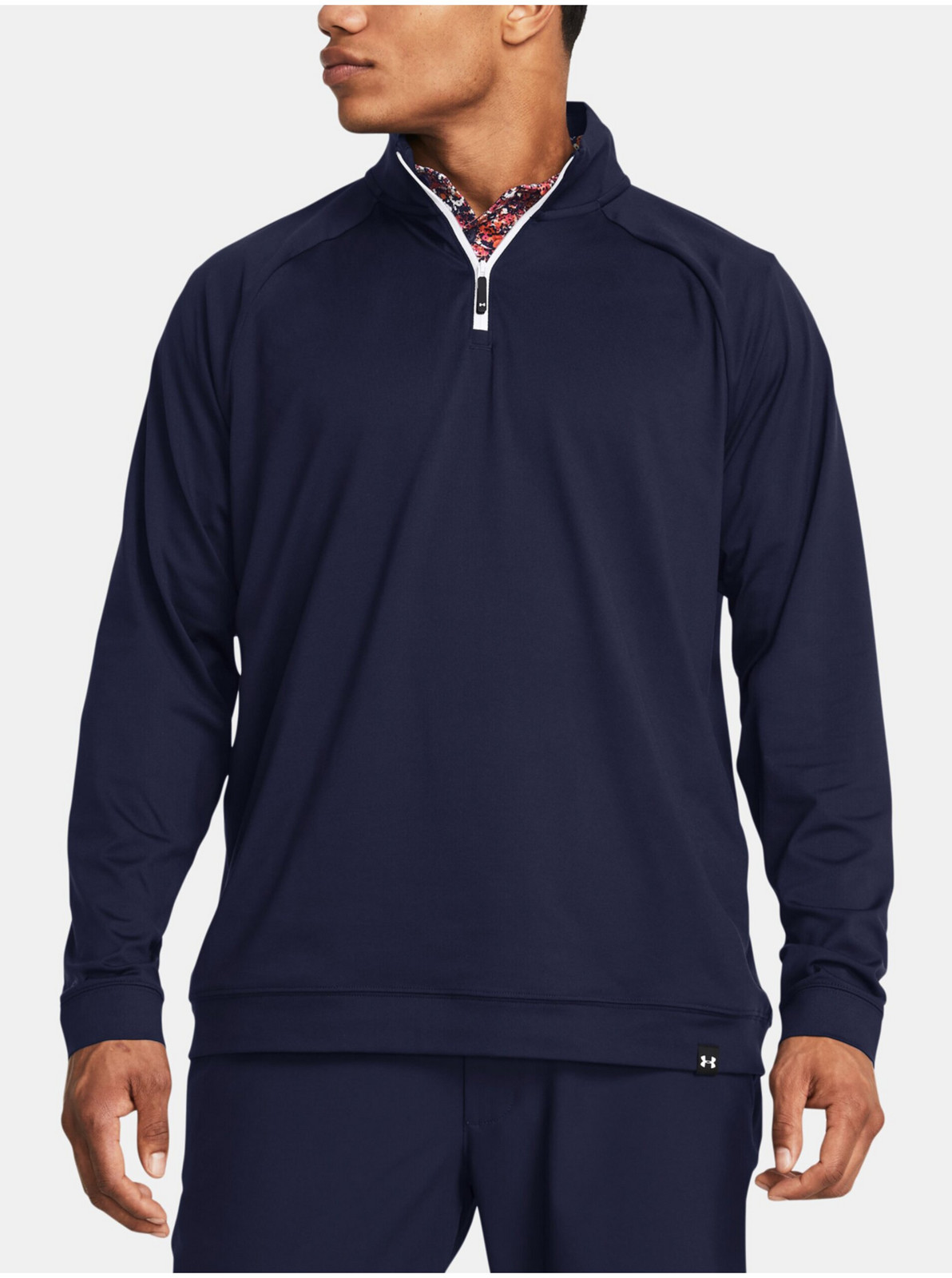 Tmavomodrá pánska mikina Under Armour UA Midlayer QZ LB