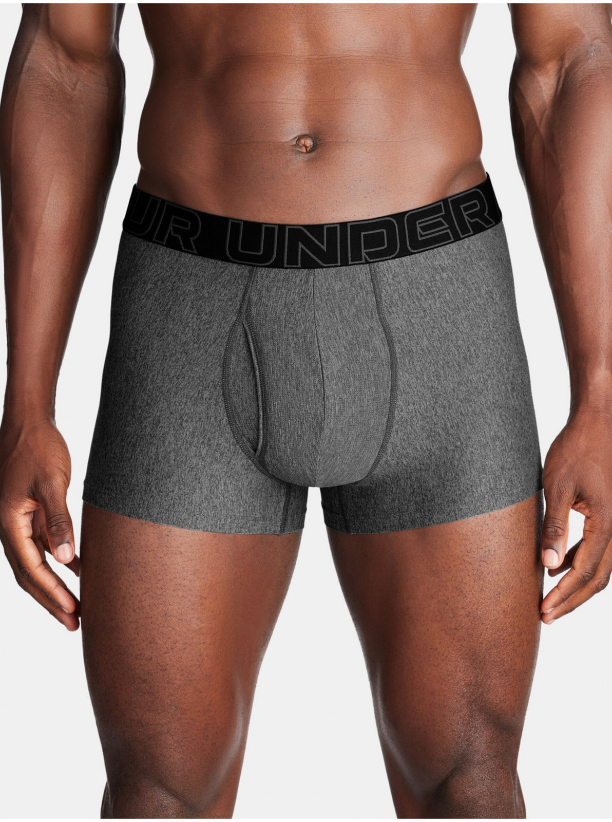 Sivé pánske boxerky Under Armour M UA Perf Tech 3in