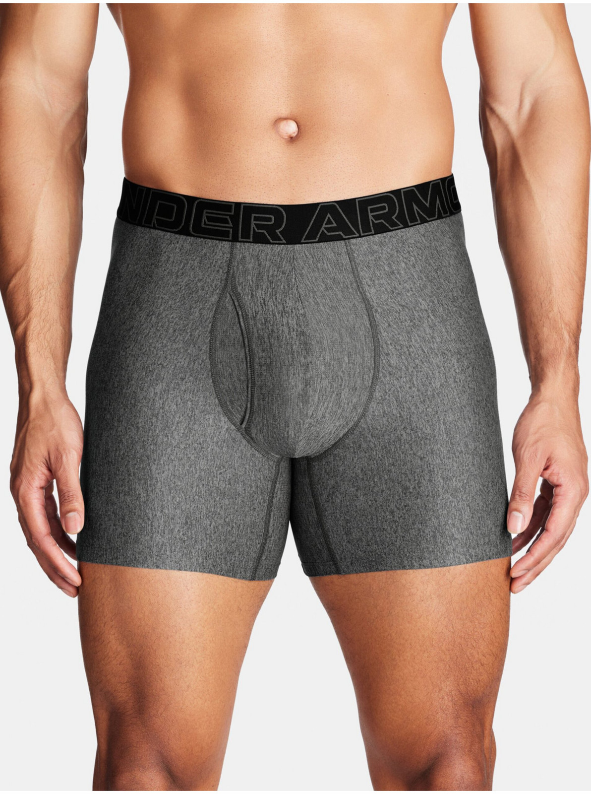 Sivé pánske boxerky Under Armour M UA Perf Tech 6in