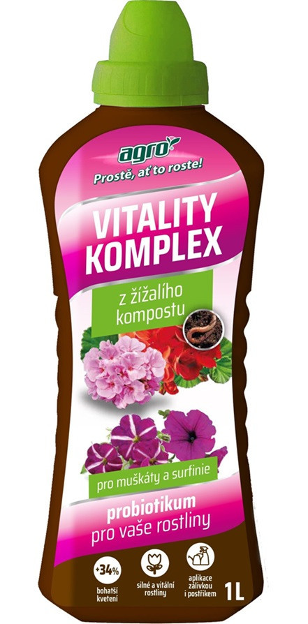 AGRO Vitality Komplex Muškáty a surfínie 1 l