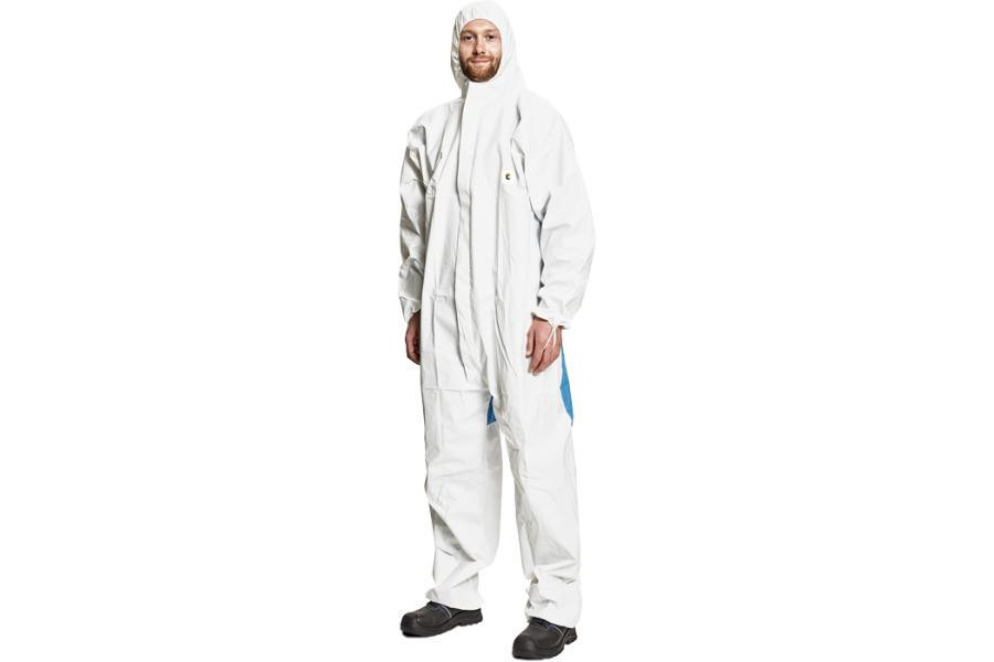 CHEMSAFE COOL overal biela/modrá M