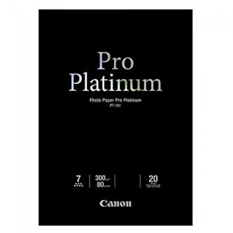 Canon PT-101 Photo Paper PRO Platinum, PT-101, fotopapier, mikroporézny povrch typ lesklý, 2768B067, biely, A2, 16.54x23.39