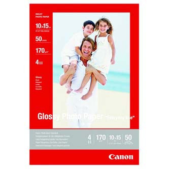 Canon Photo paper glossy, GP-501, fotopapier, lesklý, 0775B005, biely, 10x15cm, 4x6
