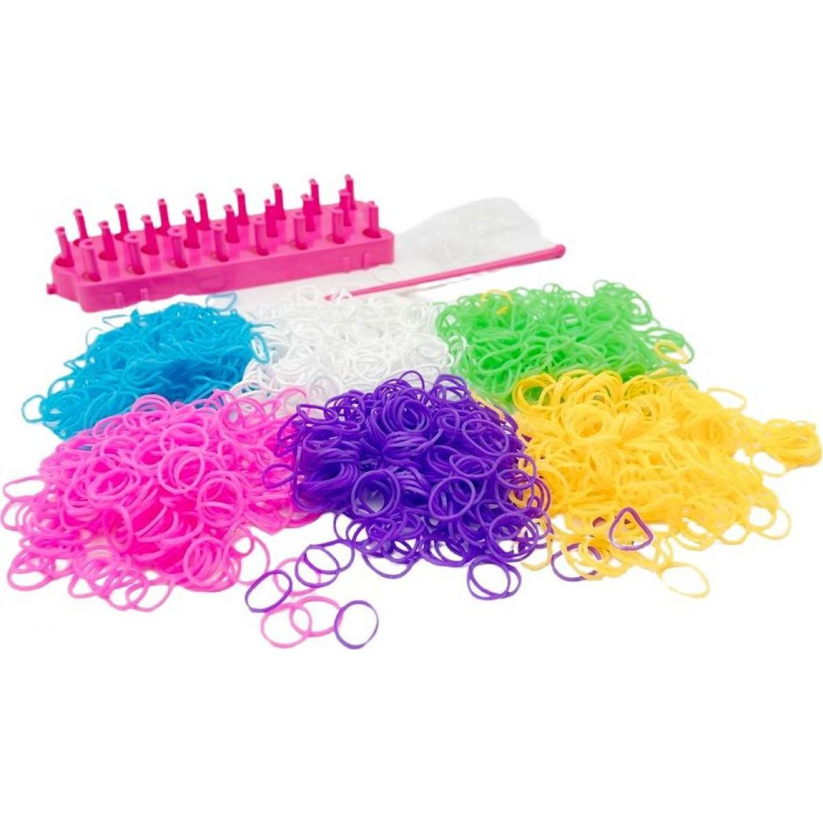 Alltoys Kreatívna súprava na výrobu náramkov Loom Band 1200 ks