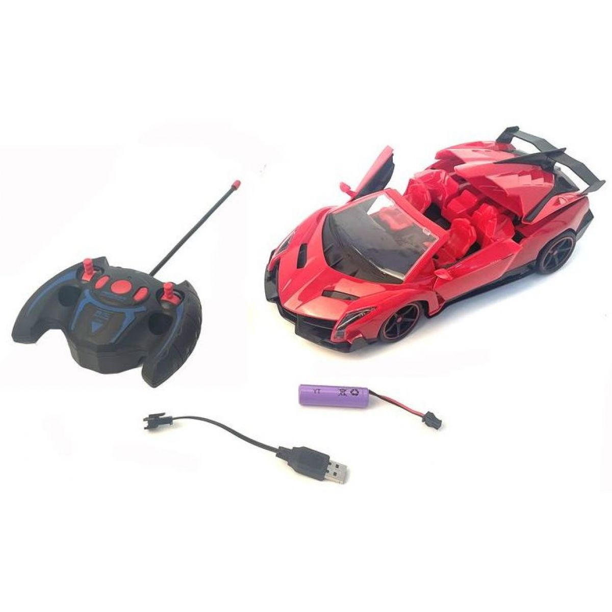 Alltoys RC Auto 1 : 14 závodní vozidlo 28 cm červené
