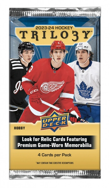 Upper Deck 2023-2024 NHL Upper Deck Trilogy Hobby balík - hokejové karty