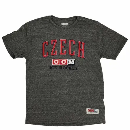 Pánské tričko CCM Old Practice Tri Tee Český hokej, S