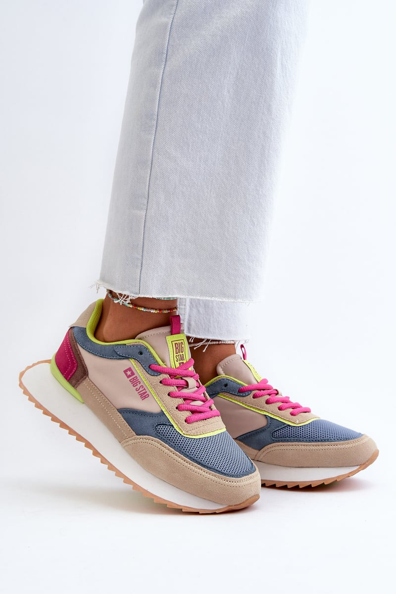 Women's Memory Foam System Big Star Multicolor Sneakers