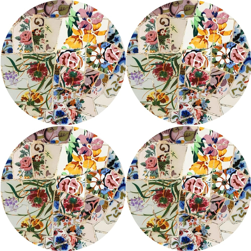 Bertoni Home Unisex's 4 Round Table Pads Set Alicante