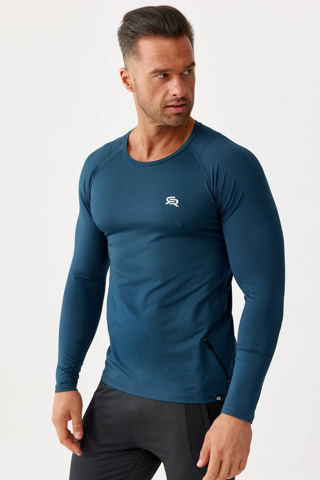 Rough Radical Man's T-shirt Vital Zip Ls