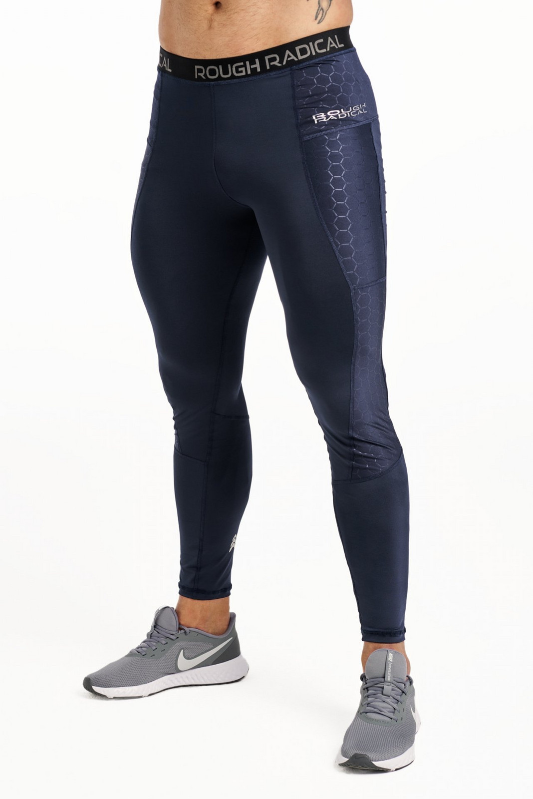 Rough Radical Man's Leggings Stone Long Navy Blue