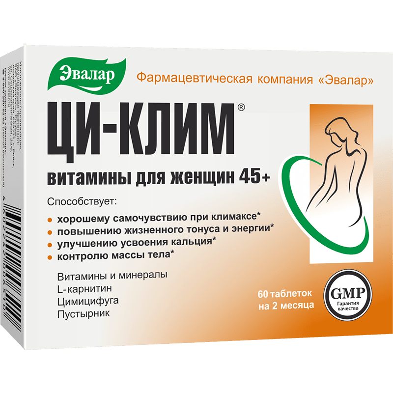 CI-KLIM® BIO doplnok výživy (menopauza v rovnováhe) - 60 tabliet - Evalar