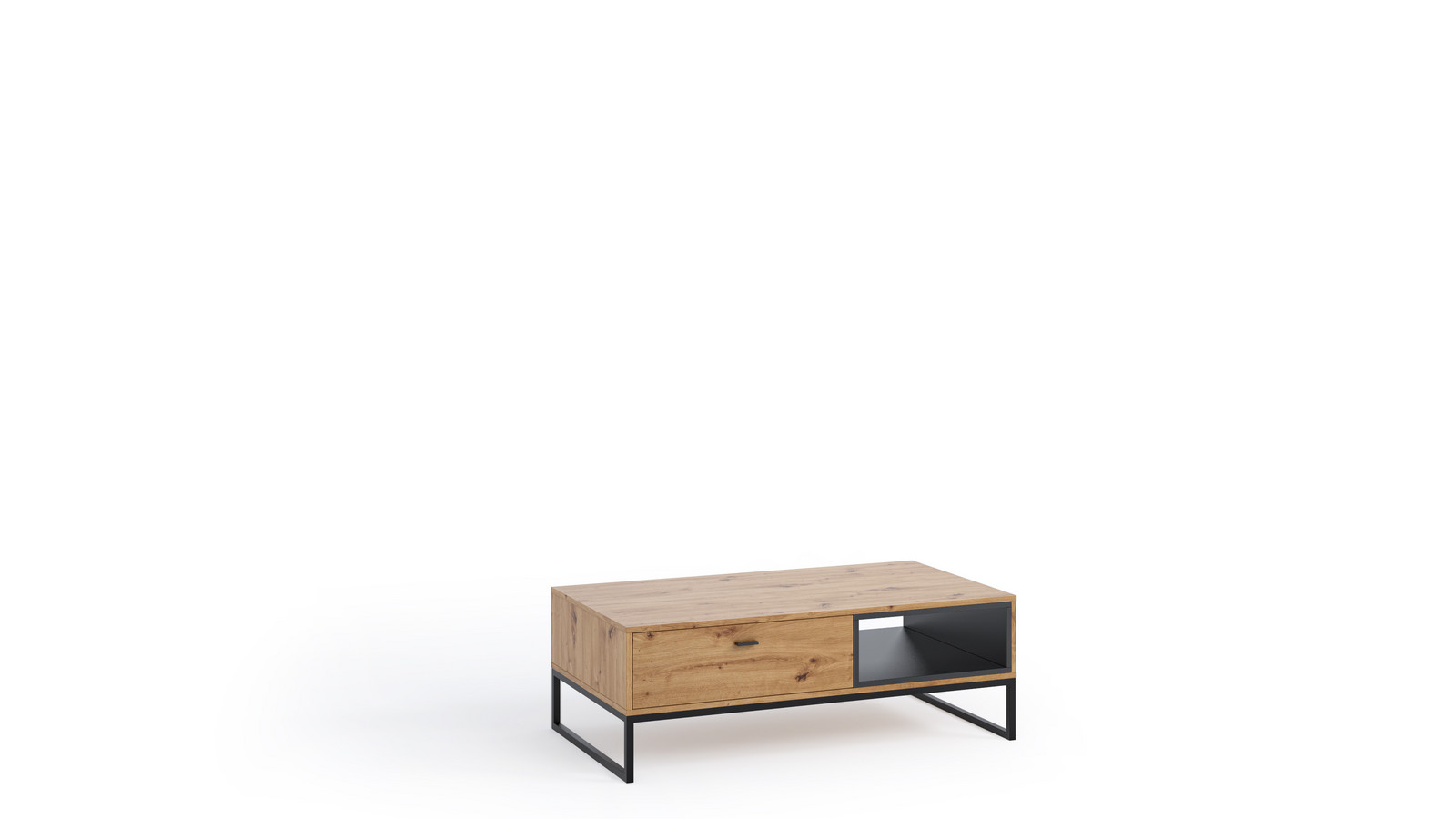 ArtGiB Konferenčný stolík OLIER OL-05 | dub artisan/čierna