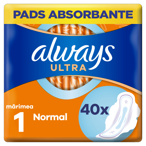 Always Ultra hygienické vložky normal s krídelkami 40 ks