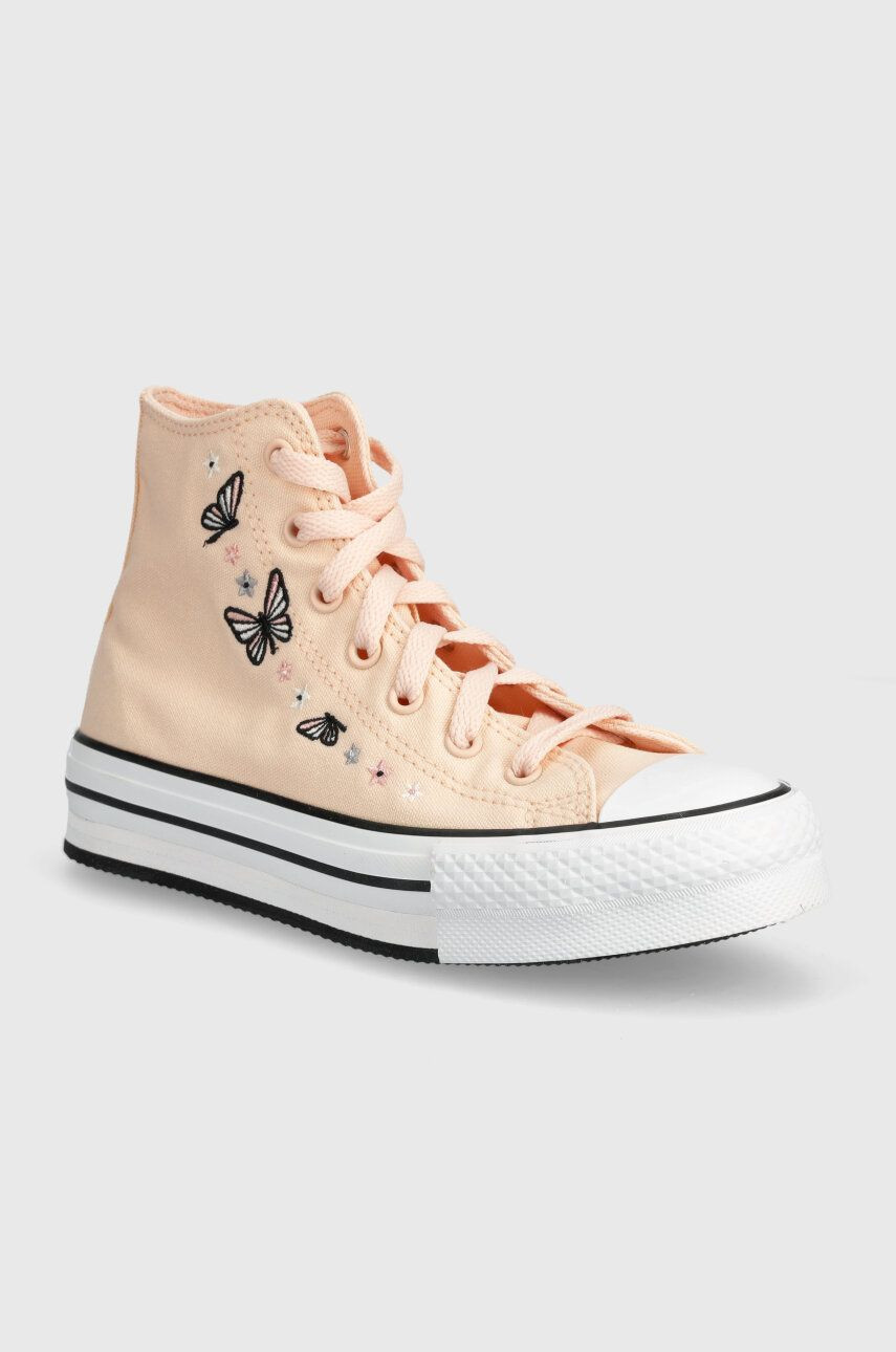 Detské tenisky Converse A07355C oranžová farba