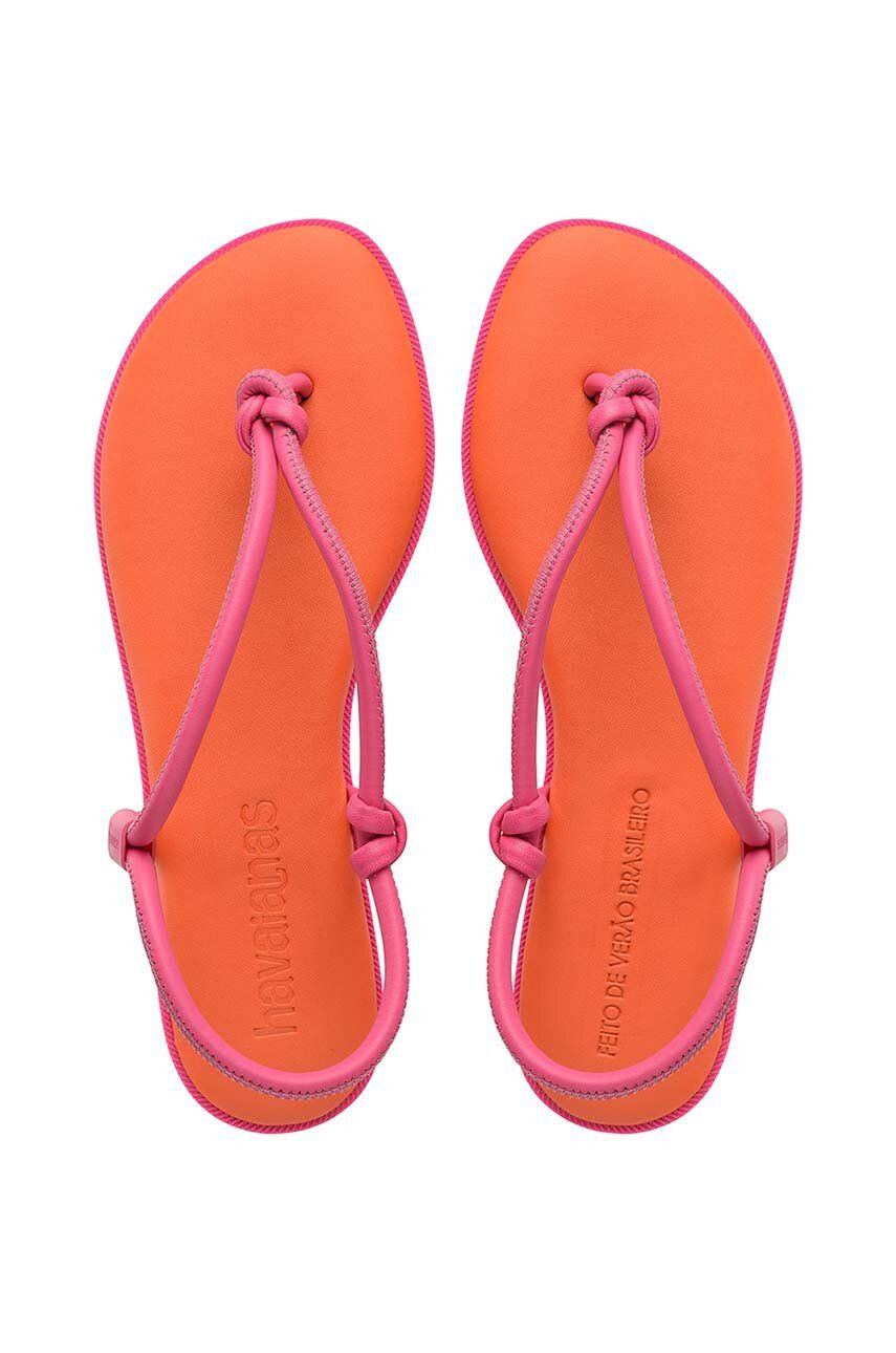 Sandále Havaianas UNA ACAI dámske, oranžová farba, 4149616.7608