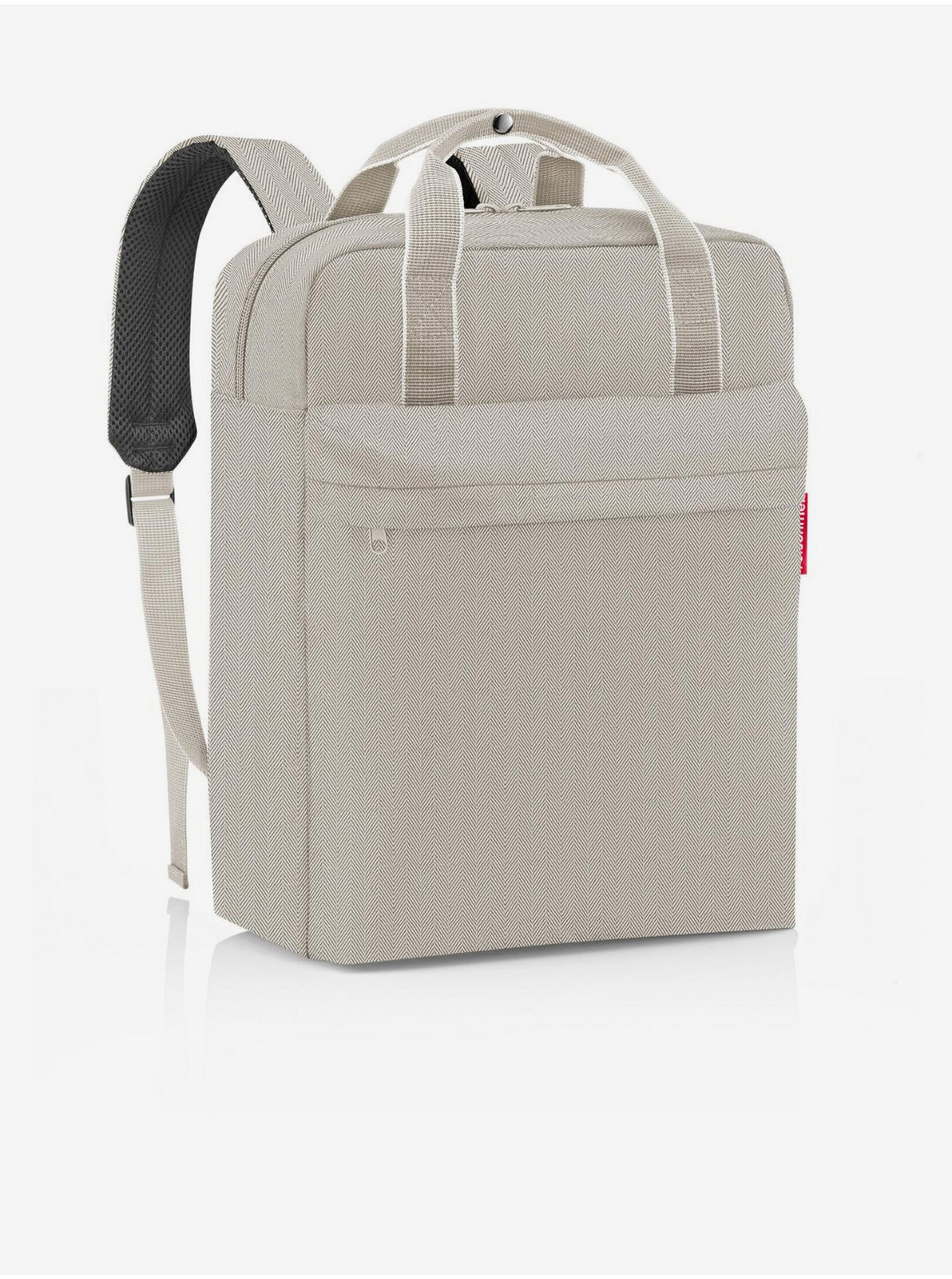 Béžový dámsky batoh Reisenthel Allday Backpack M Herringbone Sand