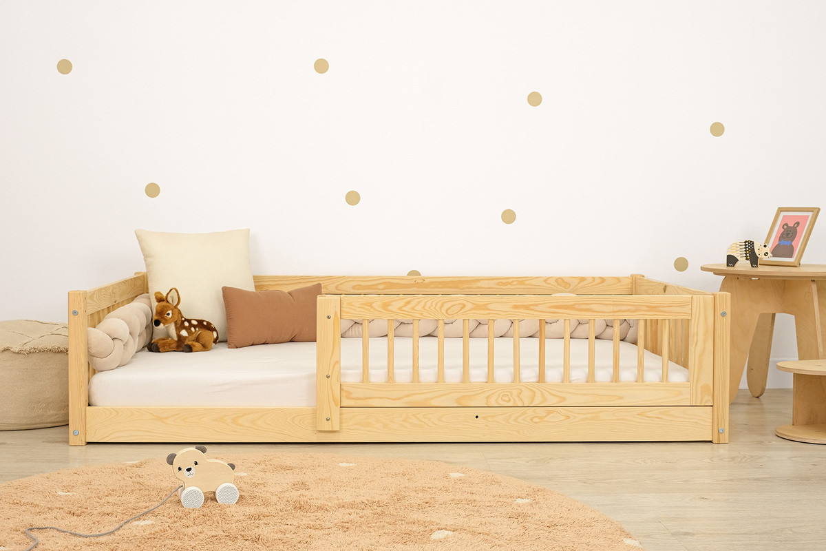 Ourbaby® 35983-0 Low bed for children Montessori Plus - nat 160x80 cm prírodná