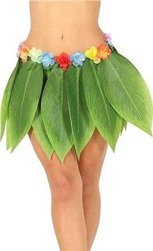 Dospelá havajská sukňa – Hawaii – Tropické listy – 38 cm