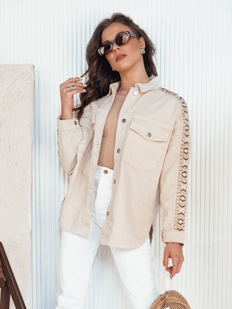 DALALIS women's denim jacket light beige Dstreet
