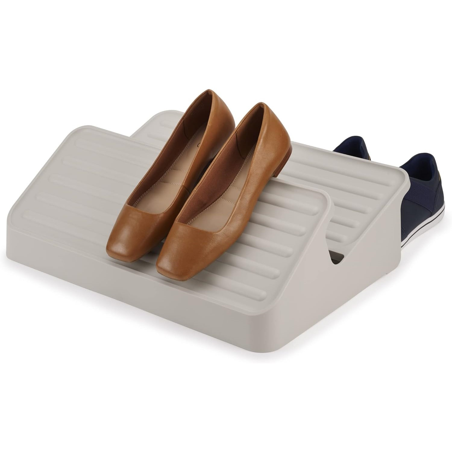 Stojan na topánky SHOE-IN 55002 47 cm, farba ecru, plast, Joseph Joseph