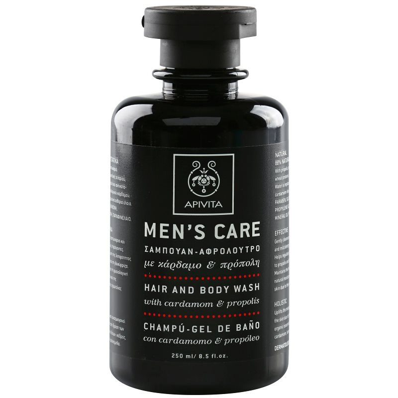 Apivita Men's Care Cardamom & Propolis šampón a sprchový gél 2 v 1 250 ml