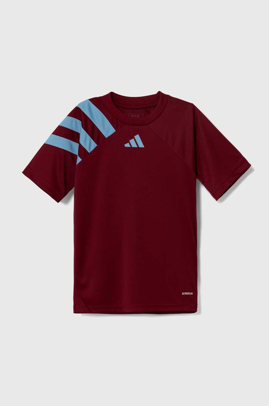 Detské tričko adidas Performance FORTORE23 JSY Y bordová farba, s potlačou, IT5651