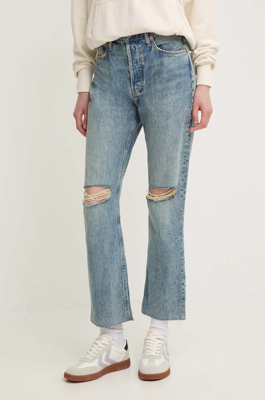 Rifle Pepe Jeans STRAIGHT JEANS UHW dámske, vysoký pás, PL204593MS0
