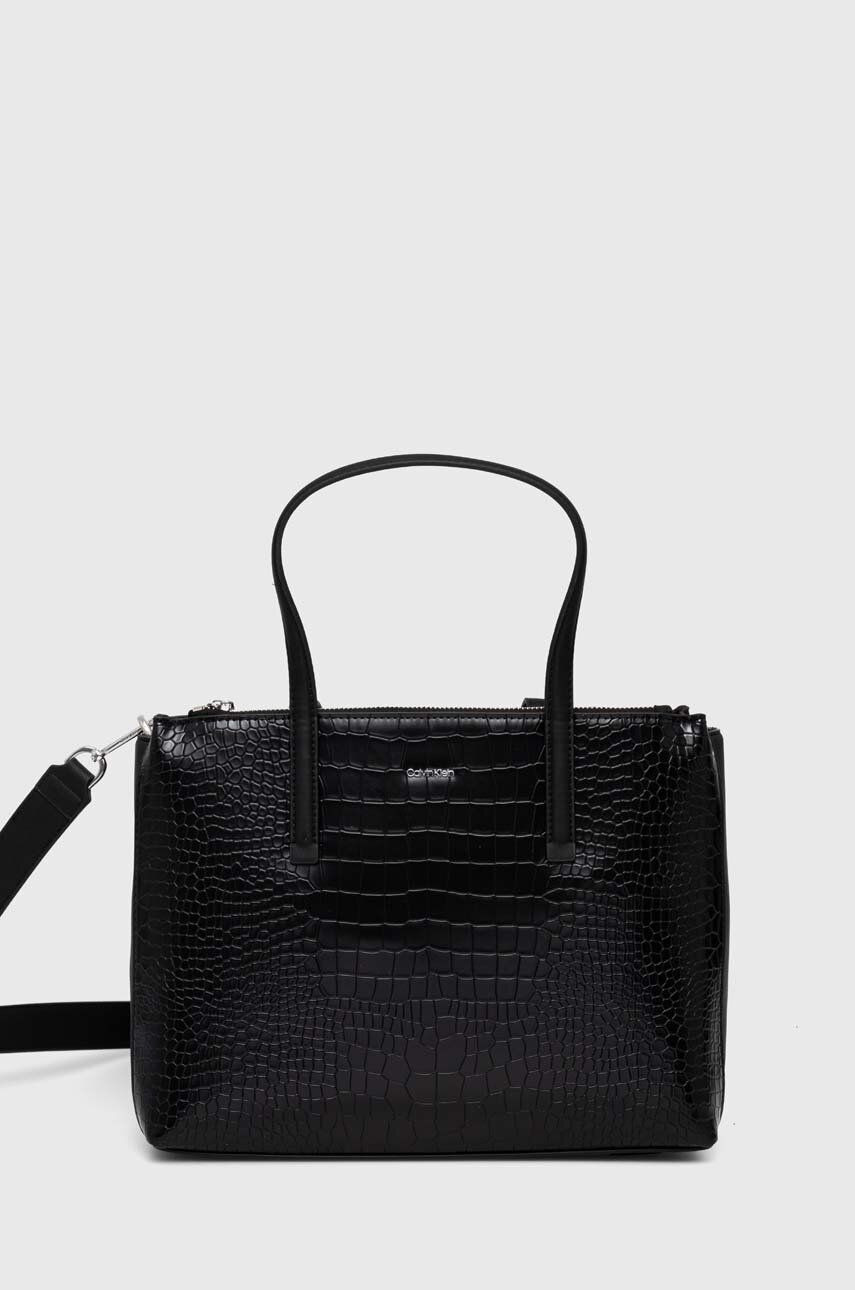 Kabelka Calvin Klein čierna farba, K60K612348