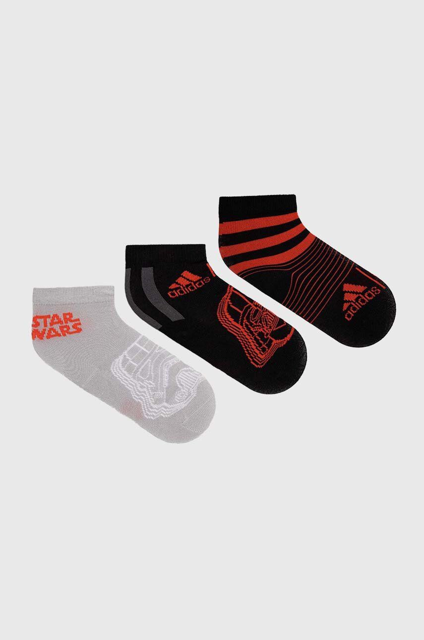 Detské ponožky adidas Performance SW 3PP SO 3-pak čierna farba, IW1101