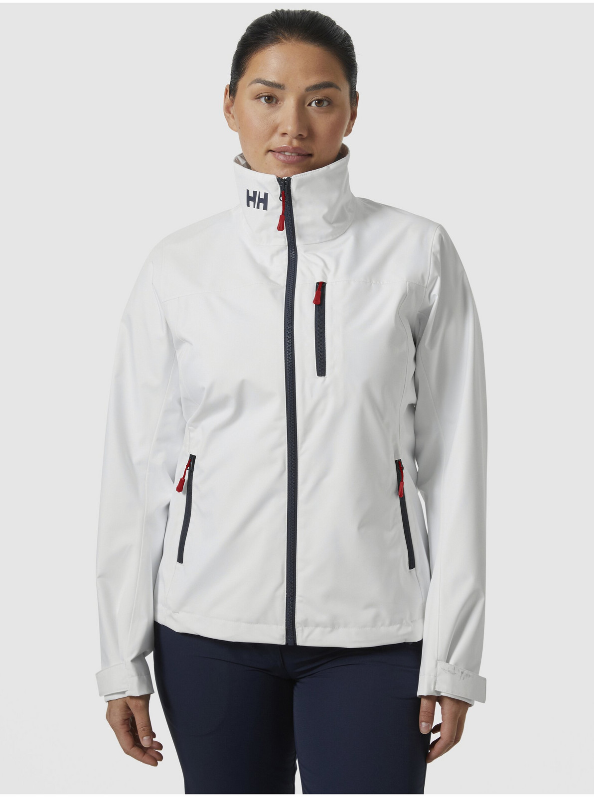 Biela dámska športová bunda HELLY HANSEN Crew Jacket 2.0