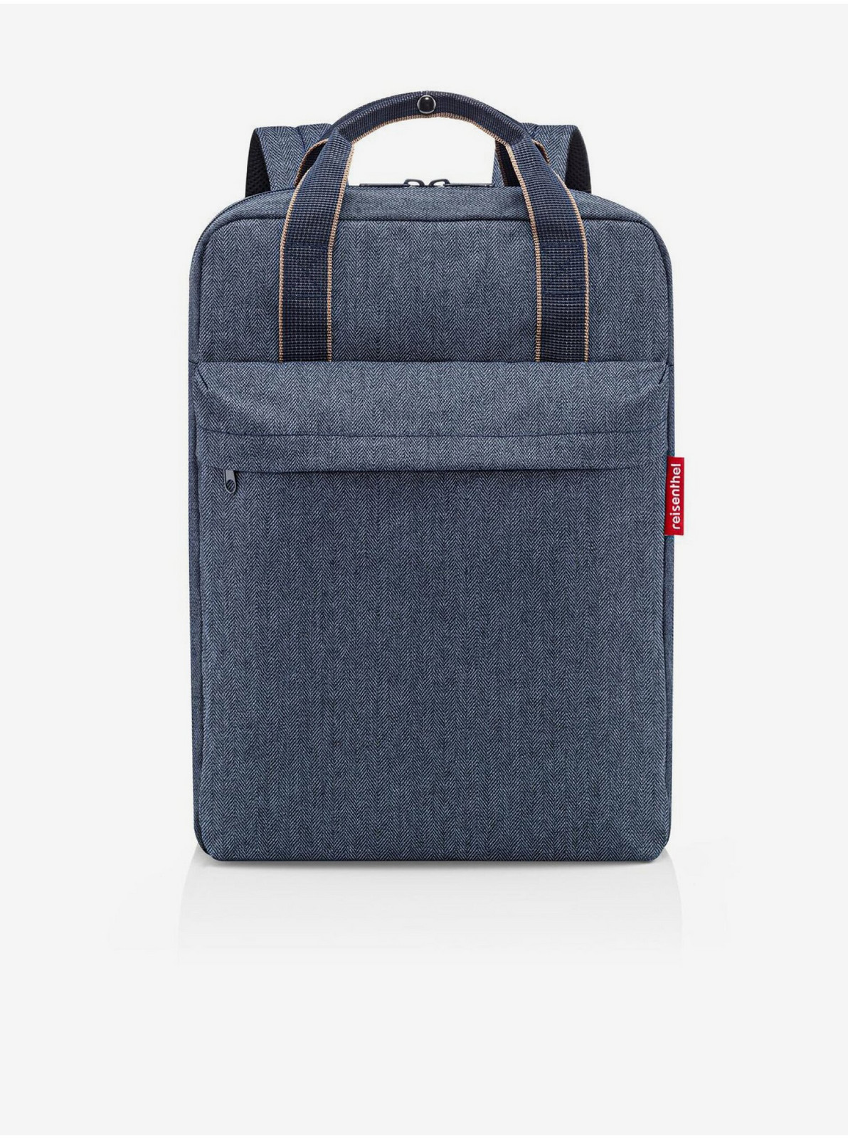 Tmavo modrý pánsky batoh Reisenthel Allday Backpack M Herringbone Dark Blue