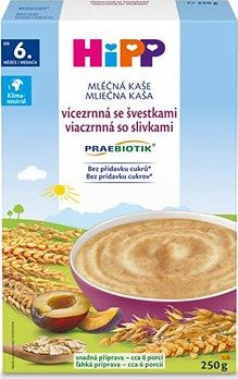 HiPP PRAEBIOTIK Mliečna kaša viaczrnná so slivkami 250 g