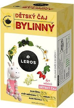 LEROS Detský bylinný 20 × 1,8 g