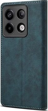 Lenuo Leather flipové puzdro na Xiaomi Redmi Note 13 Pro 5G, modrá