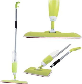 Verk Rotačný plochý mop s rozprašovačom zelený