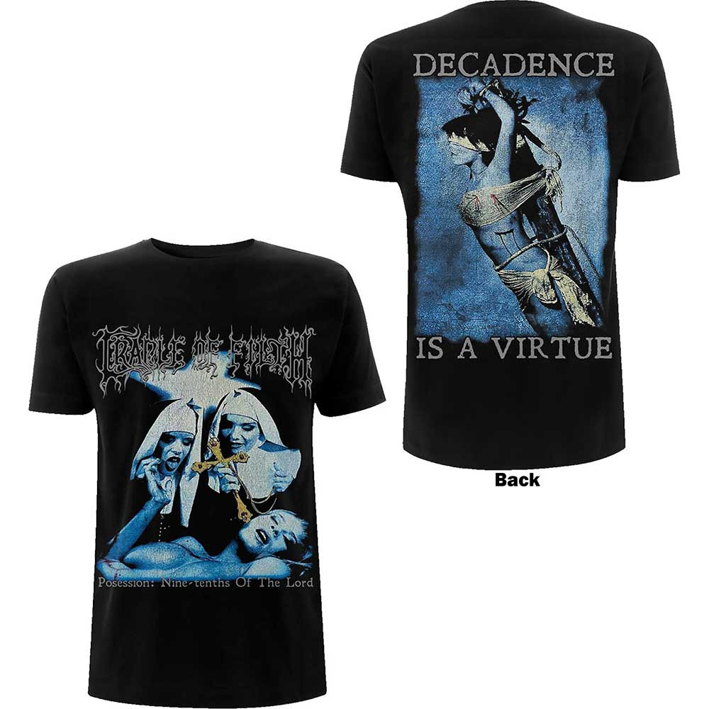 Cradle of Filth tričko Decadence Čierna S