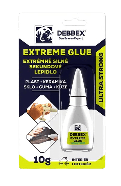 DEBBEX EXTREME GLUE - Extrémne silné sekundové lepidlo 10 g