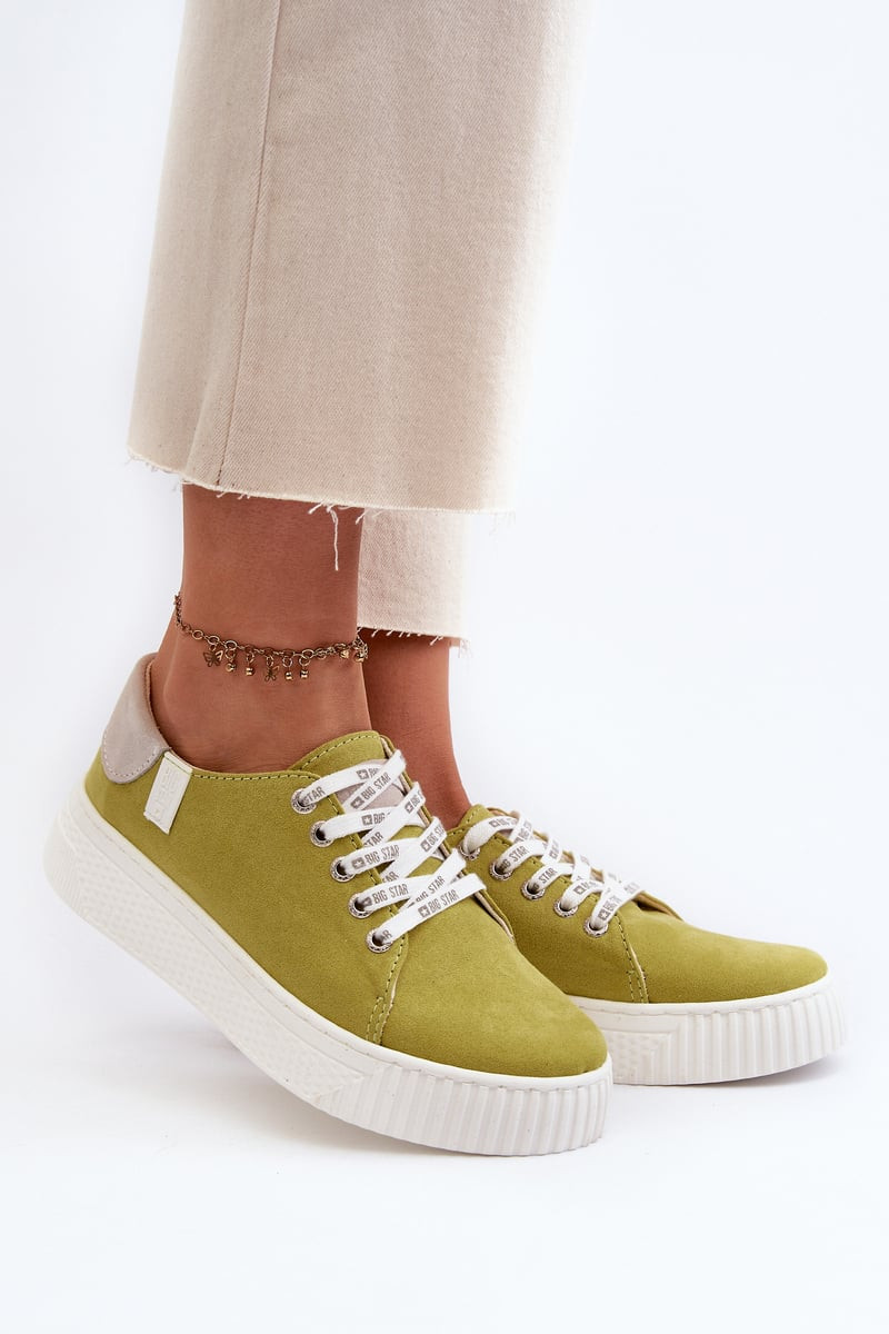 Women's sneakers MEMORY FOAM SYSTEM BIG STAR Lime