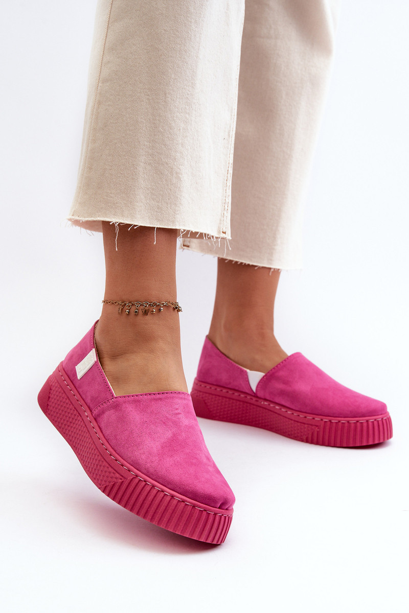 Women's sneakers on the Memory Foam System Fuchsia platform
