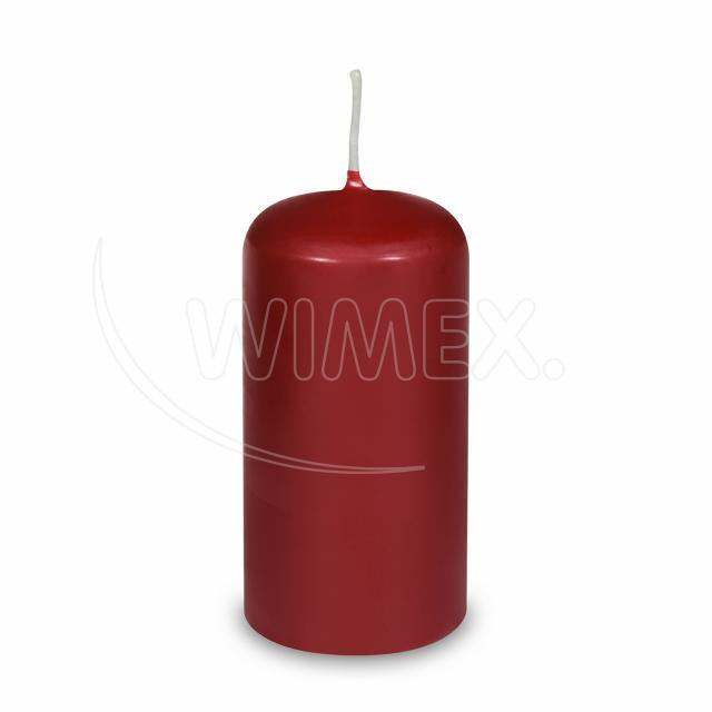 WIMEX s.r.o. Sviečka valcová bordová Ø60 x 120 mm [1 ks]