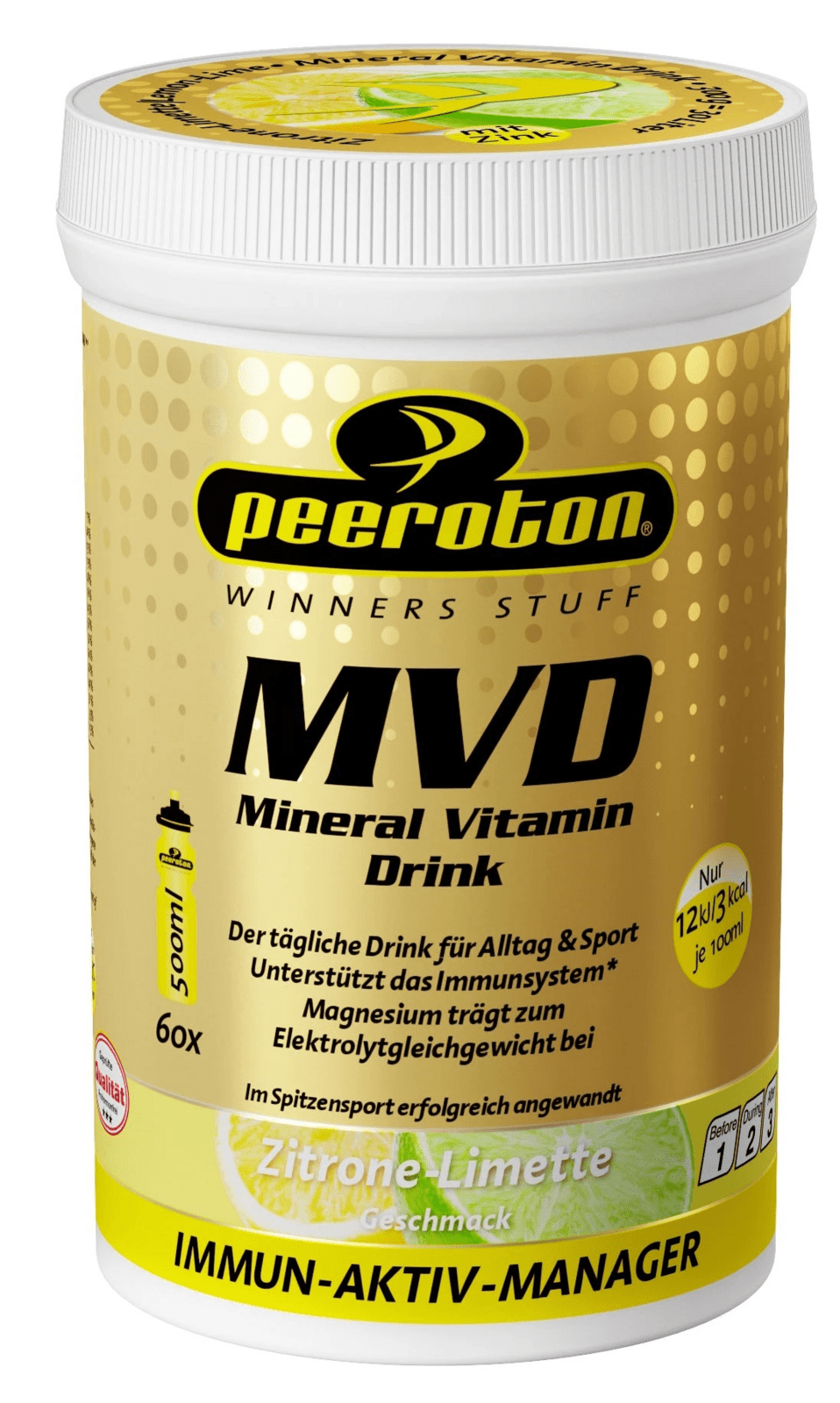 Peeroton MVD Mineral Vitamin Drink s príchuťou citrón-limeta 300 g