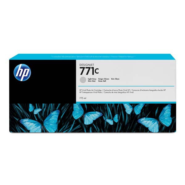 HP originál ink B6Y14A, HP 771C, light gray, 775ml, HP Designjet Z6200, Z6600, Z6800, light gray