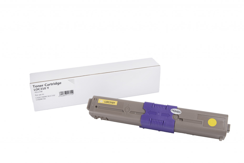 Oki kompatibilná tonerová náplň 44469704, 2000 listov (Orink white box), žltá