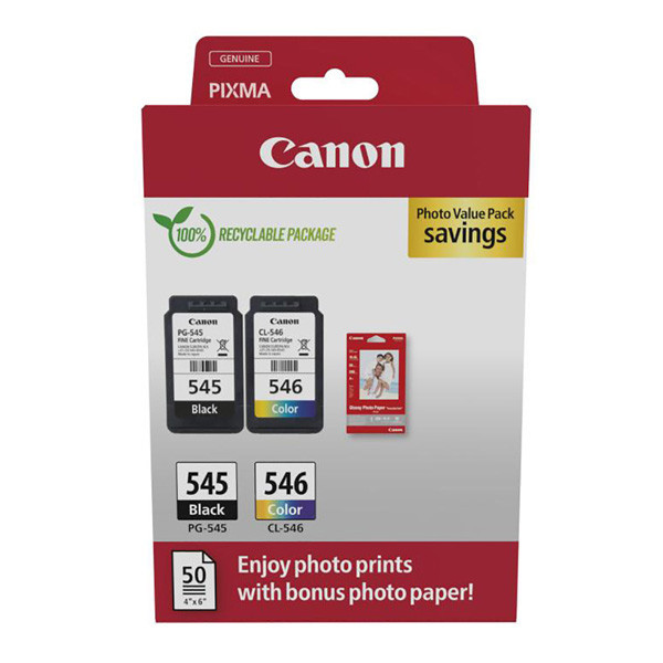 Canon originál ink PG-545/CL-546, 8287B008, black/color, 2x180str., 1x8, 1x9ml, 2-pack