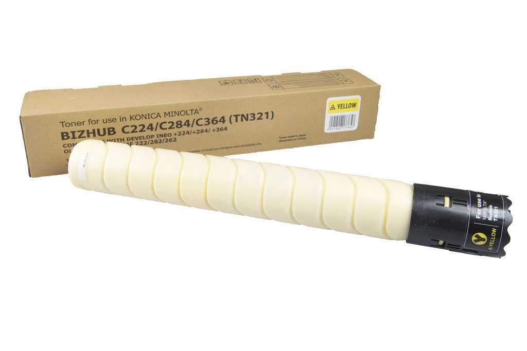 Kompatibilná tonerová náplň A33K250, TN321Y/TN322Y, 25000 listov pre tlačiarne Konica Minolta, žltá
