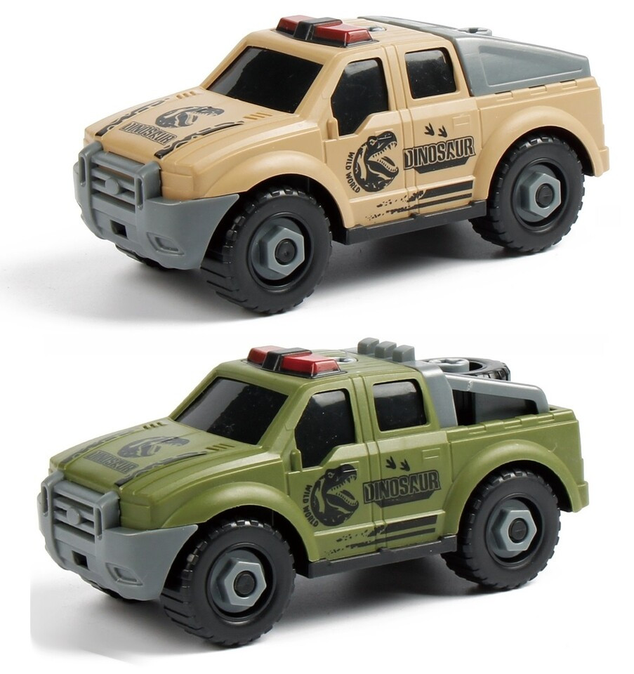 Skrutkovacie auto Dino so šrobovákom 16cm - zelená