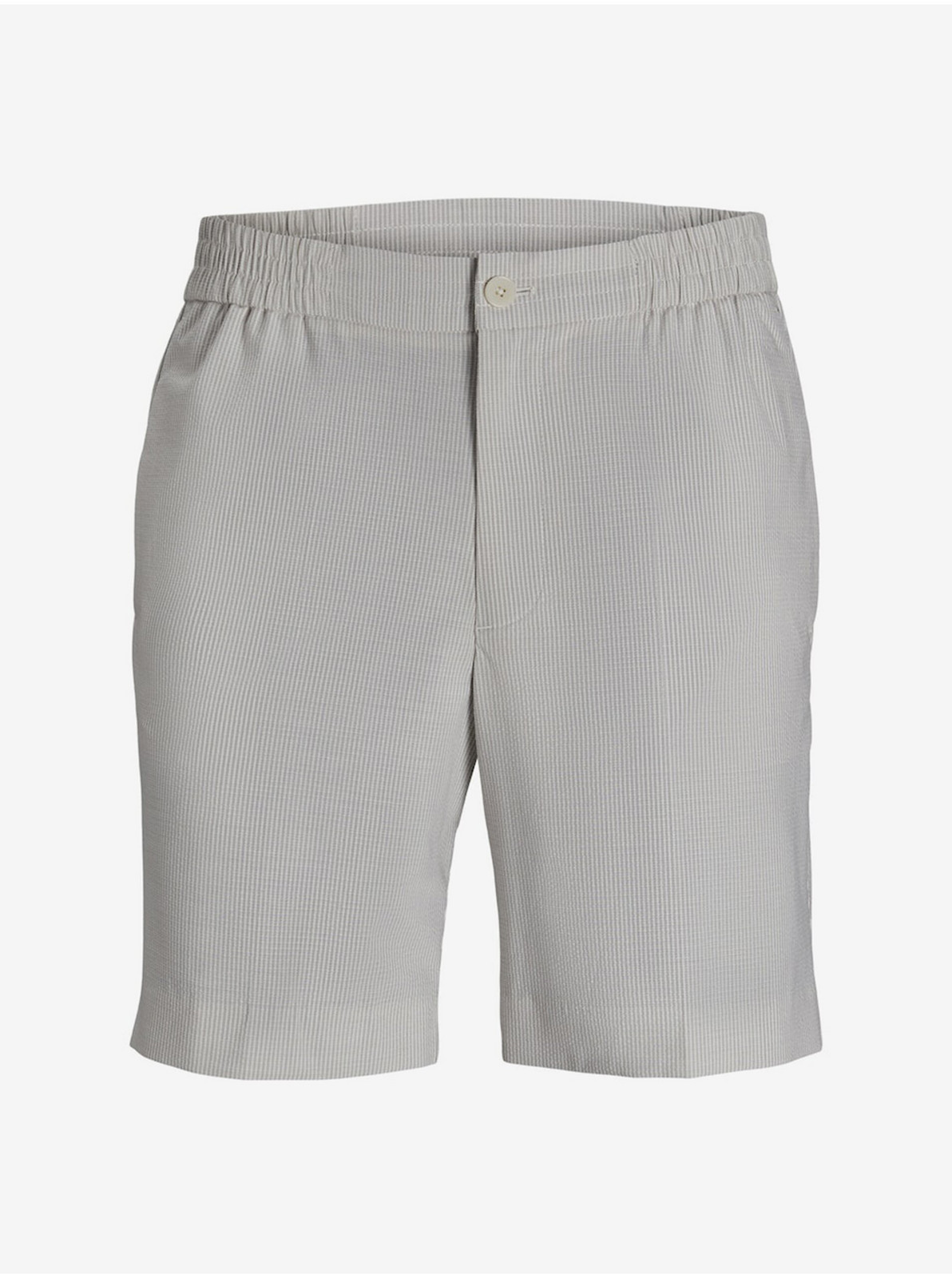 Šedé pánske kraťasy Jack & Jones Seersucker
